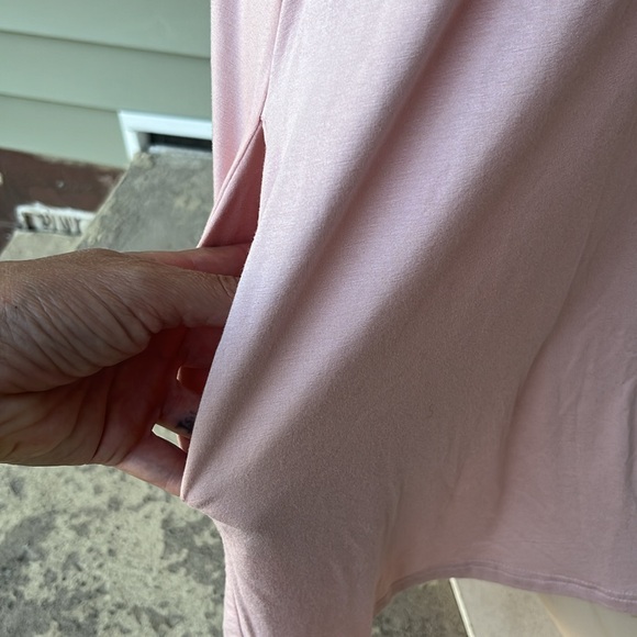 New white birch pink lace trim, sleeveless tap - Picture 4 of 13